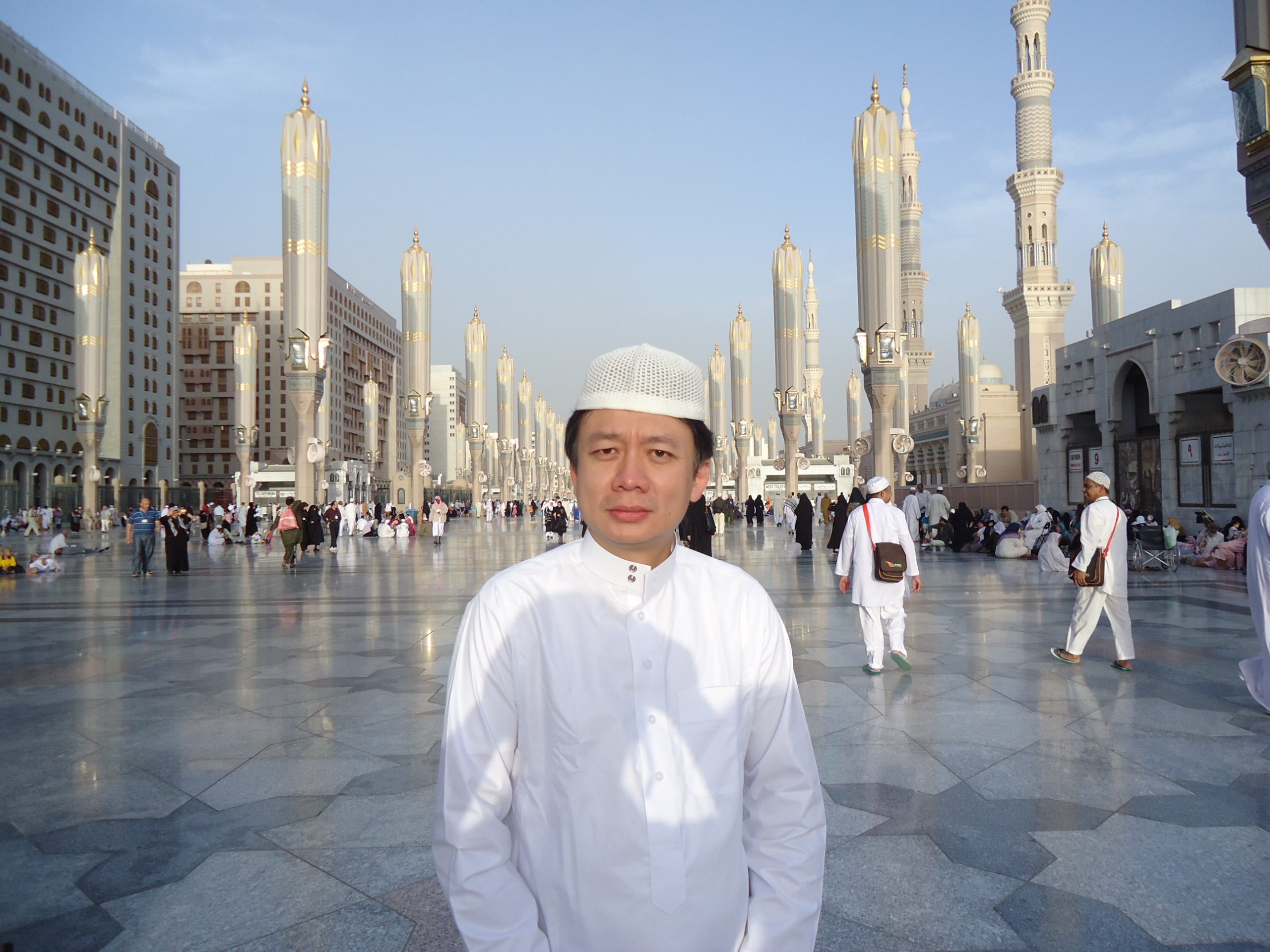 priyadi abadi saat berada di masjid nabawi